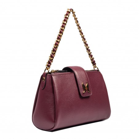 Damentasche Schultertasche 003g burgundy