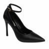 Elegante Damenschuhe 1311 schwarzer Satin