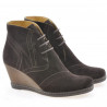 Damenstiefeletten 3230-1 Kaffee Velours