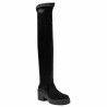 Damenstiefel 3405 kombiniert schwarzer Nubuk