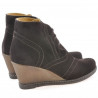 Damenstiefeletten 3230-1 Kaffee Velours
