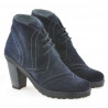 Damenstiefeletten 3230 indigo Veloursleder