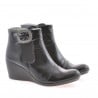 Damen Stiefeletten 238 schwarzer Lack
