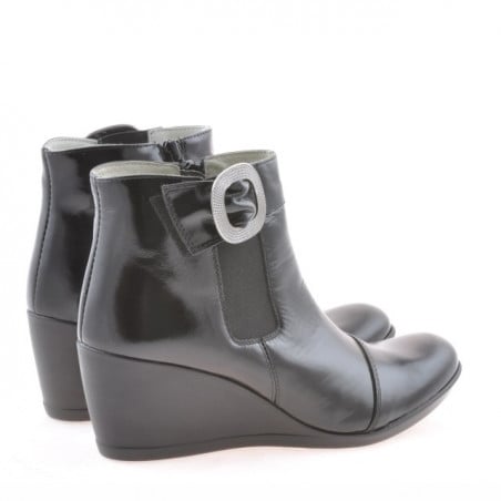 Damen Stiefeletten 238 schwarzer Lack