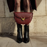 Damen-Umhängetasche 035g burgundy