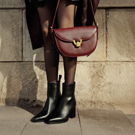 Damen-Umhängetasche 035g burgundy