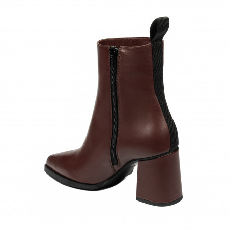 Damen-Stiefeletten mit Absatz 1401 braun
