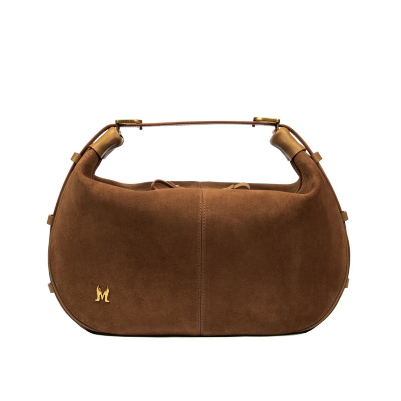 Damentasche Handtasche 038g Wildleder Braun