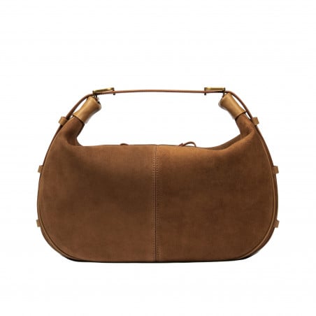 Damentasche Handtasche 038g Wildleder Braun