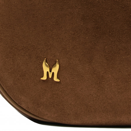 Damentasche Handtasche 038g Wildleder Braun