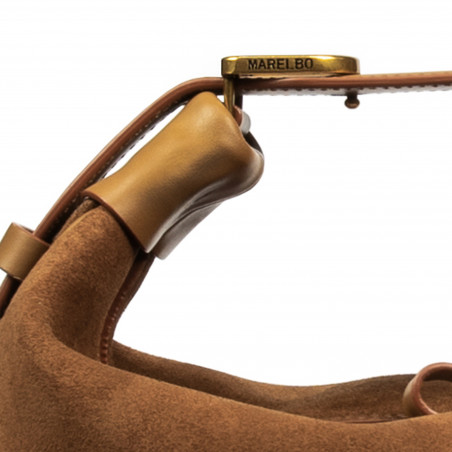 Damentasche Handtasche 038g Wildleder Braun