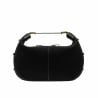 Damentasche Hand 038g Wildleder schwarz