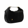 Damentasche Hand 038g Wildleder schwarz