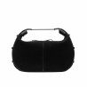 Damentasche Handtasche 038g 01 Wildleder schwarz