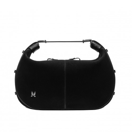 Damentasche Handtasche 038g 01 Wildleder schwarz Damentasche Handtasche 038g 01 Wildleder schwarz