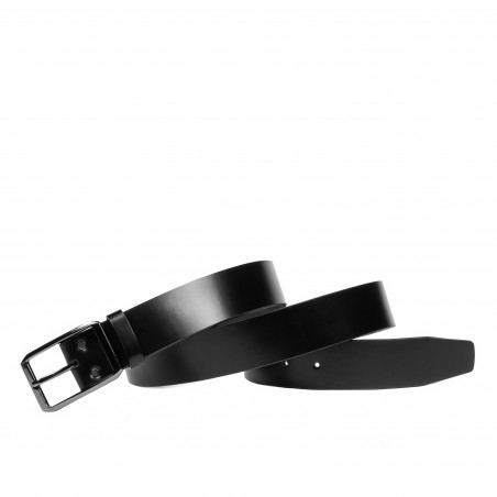 Herrengürtel 75b glänzend schwarz
