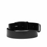 Herrengürtel 75b glänzend schwarz