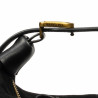 Damentasche Handtasche 037g Wildleder Schwarz