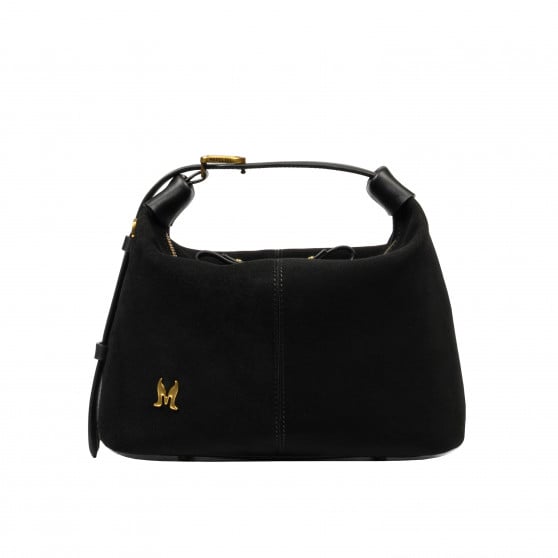 Damentasche Handtasche 037g Wildleder Schwarz Damentasche Handtasche 037g Wildleder Schwarz