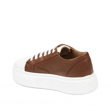 Damen Sneakers 6083 braun kombiniert