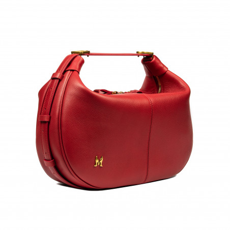 Handtasche Damen 038g Rot Kaviar
