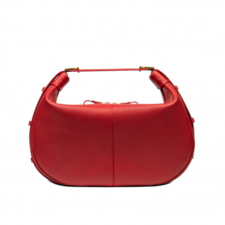 Handtasche Damen 038g Rot Kaviar
