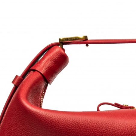 Handtasche Damen 038g Rot Kaviar