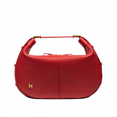 Handtasche Damen 038g Rot Kaviar