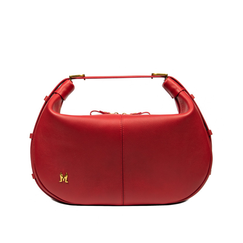Handtasche Damen 038g Rot Kaviar