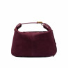Damentasche Handtasche 037g Wildleder Bordeaux