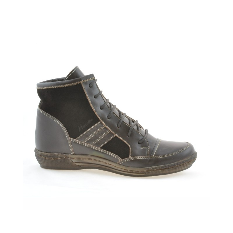 Damenschuhe 3227 Kaffee kombiniert