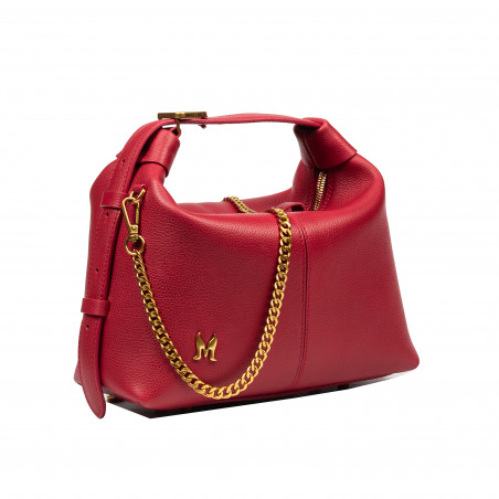 Damenhandtasche 037g Rot Kaviar
