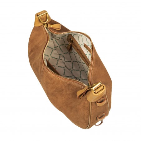 Damentasche Handtasche 038g Wildleder Braun