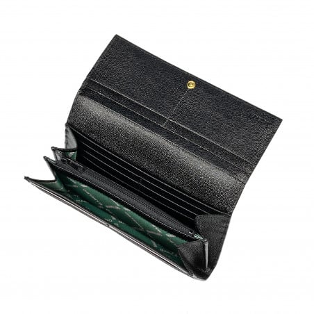 Damenportemonnaie 207g schwarz Kaviar