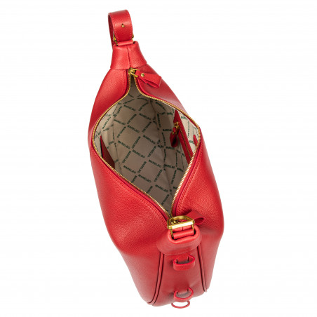 Handtasche Damen 038g Rot Kaviar