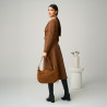 Damentasche Handtasche 038g Wildleder Braun lifestyle