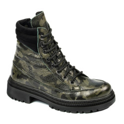 Damenstiefel 3362 khaki Camouflage