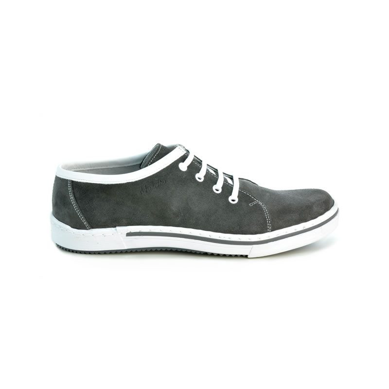 Herrenschuhe casual/sport 722 grau Velours
