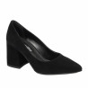 Damen elegante Schuhe 1315 schwarz Velour