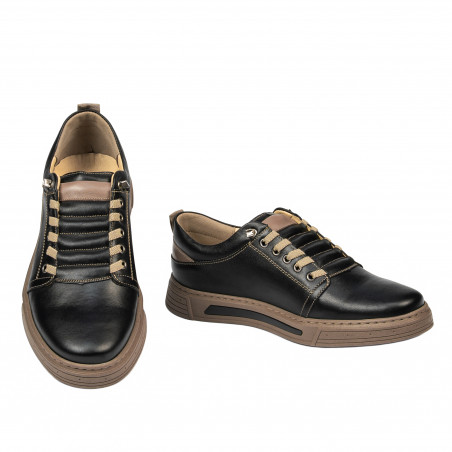 Herren Freizeitschuhe 982 schwarz kombiniert
