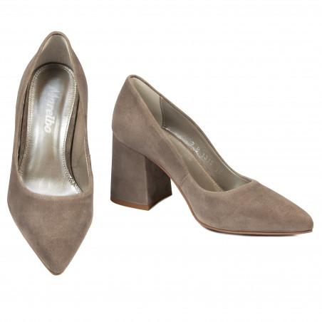 Elegante Damenschuhe 1315 Sand Velours