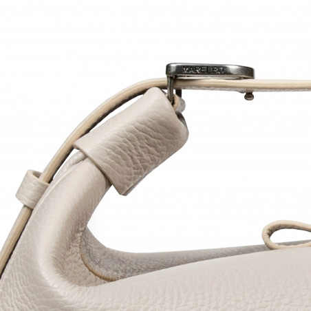 Handtasche für Damen 038g 01 perlmuttfarben beige