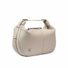 Handtasche für Damen 038g 01 perlmuttfarben beige