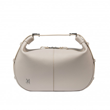 Handtasche für Damen 038g 01 perlmuttfarben beige