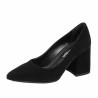 Damen elegante Schuhe 1315 schwarz Velour