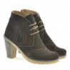 Damenstiefeletten 3230 Kaffee Velours