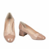 Elegante Damenschuhe 1332 Lack Nude kombiniert