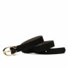 Damen Gürtel 35m schwarzes Veloursleder