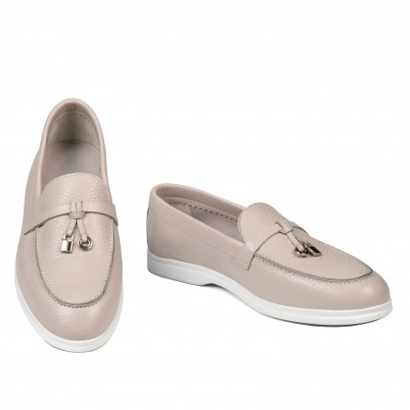 Damen Mokassins 6082 Porzellanweiß