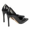 Elegante Damenschuhe 1330 schwarzes Krokodil